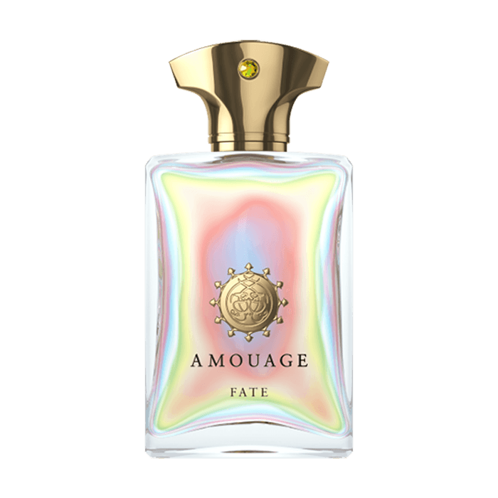Fate For Men Eau De Parfum The spicy men's Eau de Parfum Amouage Fate introduces an entirely new dimension to masculine fragrances. The unique combination of the finest essences will highlight your innate charm, which awakens as night falls. This fragranc