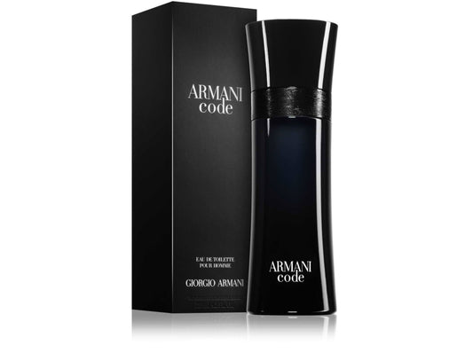 Code Eau De Toilette Armani Code Eau de Toilette embodies a captivating and mysterious men's fragrance, blending citrus notes, spices, and woody accords. This perfume is intense yet elegant, exuding luxury and strength. Notes: Top Notes: The fragrance ope