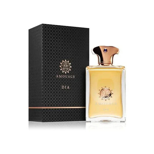Dia For Men Eau De Parfum Amouage Dia For Men Eau De Parfum is a sophisticated and luxurious fragrance that exudes elegance and refinement. Crafted by the renowned luxury fragrance house Amouage, Dia For Men offers a rich olfactory experience with a blend