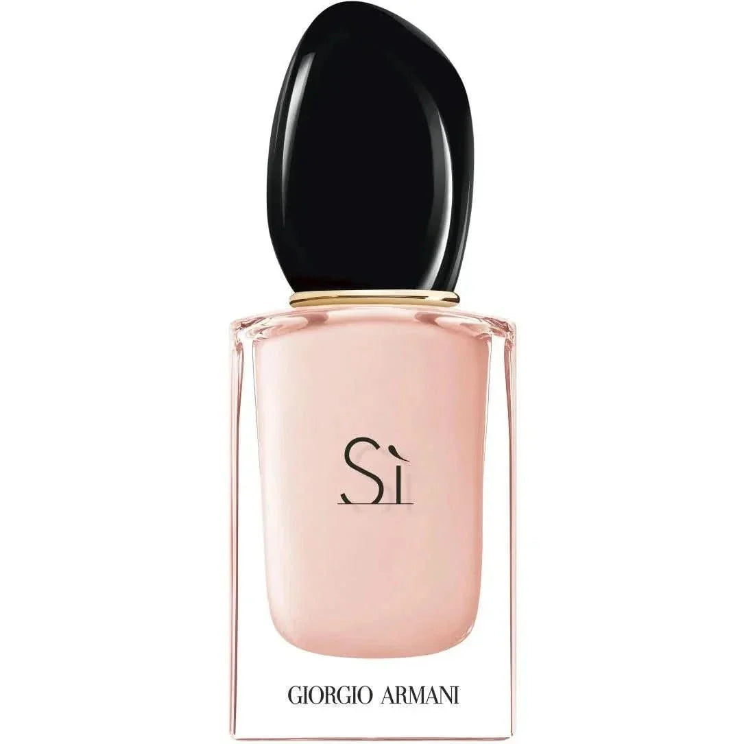 Si Flori Eau De Parfum Beautiful and delicate, Armani Sì Fiori Eau de Toilette is inspired by the simple yet refined charm of flowers. Its vibrant scent evokes a Mediterranean garden glowing under the rays of the setting sun. Authentic and distinctive, Ar