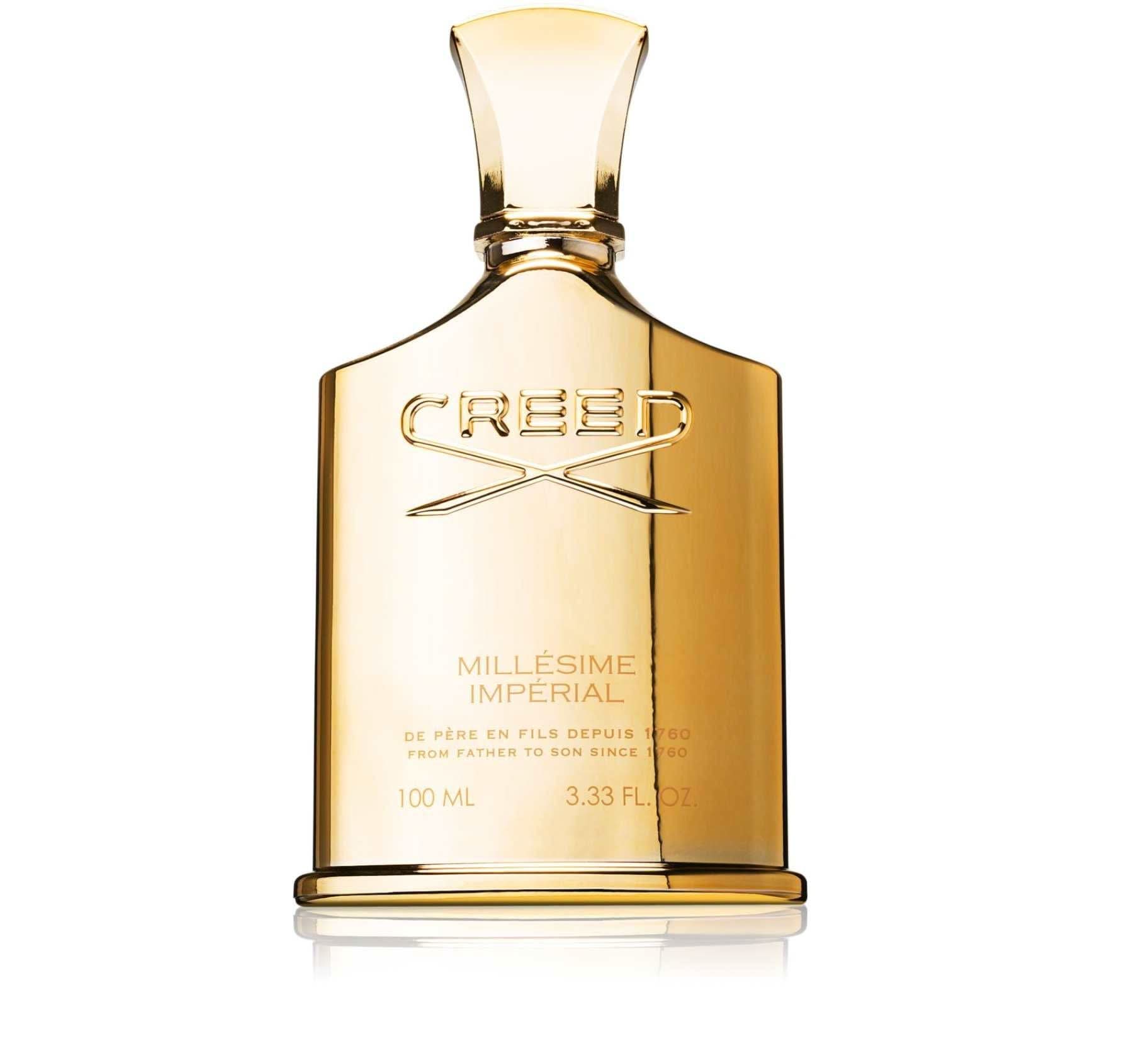 Millesime Imperial Eau de Parfum Creed Millesime Imperial Eau de Parfum is an iconic and refined fragrance, celebrated for its luxurious blend of citrus, marine, and musky notes. Inspired by the golden age of royalty and opulence, Millesime Imperial embod