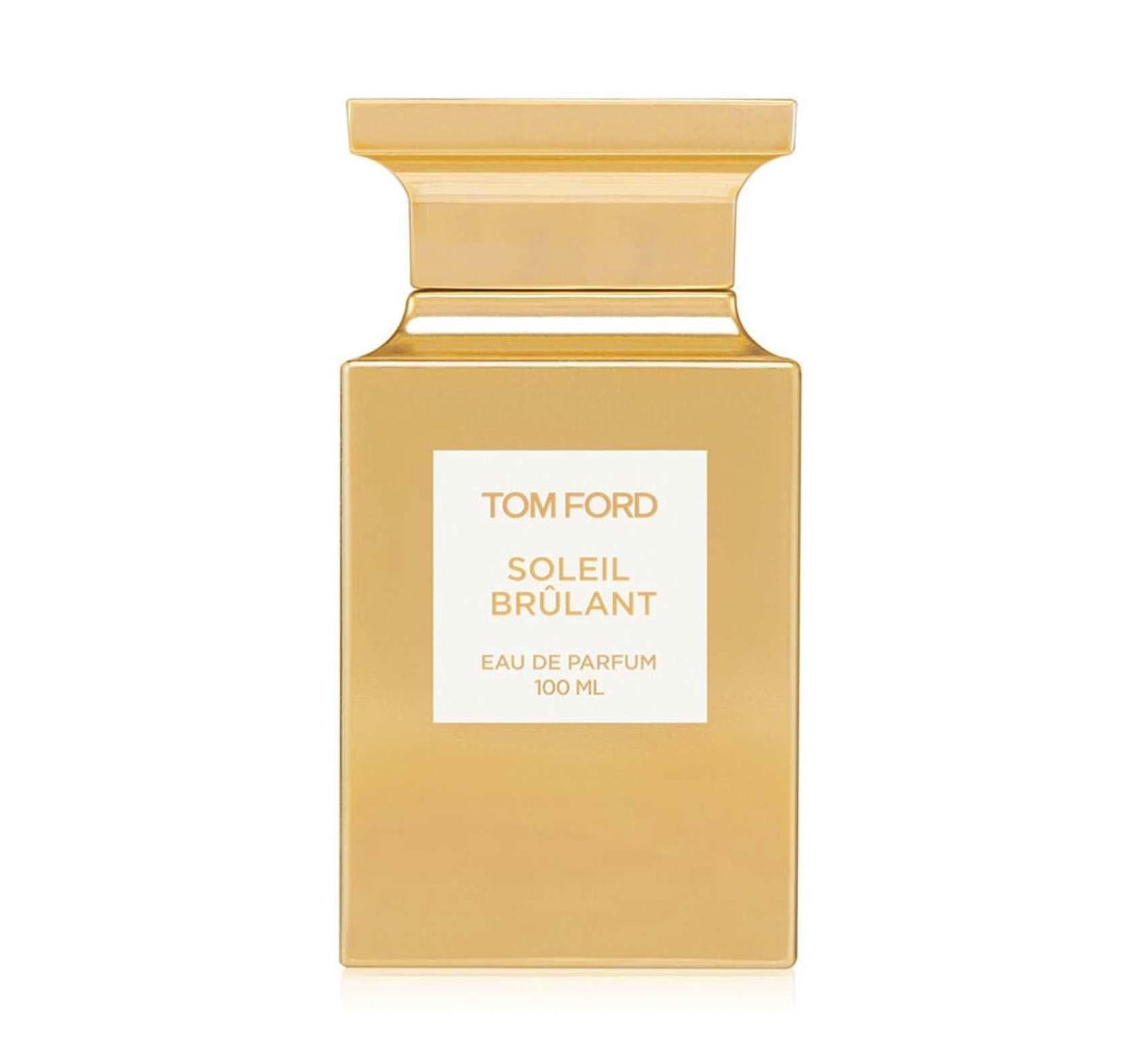Soleil Brulant Eau De Parfum Tom Ford Soleil Brûlant Eau De Parfum is a striking and opulent fragrance that embodies the intensity and allure of the sun at its peak. This scent is a sensuous blend of radiant warmth and deep richness, designed for those wh
