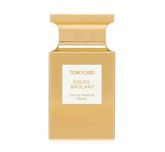 Soleil Brulant Eau De Parfum Tom Ford Soleil Brûlant Eau De Parfum is a striking and opulent fragrance that embodies the intensity and allure of the sun at its peak. This scent is a sensuous blend of radiant warmth and deep richness, designed for those wh
